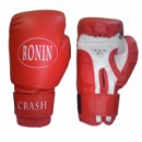 Перчатки боксерские "RONIN" Crash 12 унц. ПУ красные. синие
