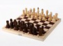Шахматы обиходные парафинированные в доске (290*145*40) (Кл)