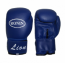 Перчатки боксерские "RONIN" Lion 8 унц ПУ черные