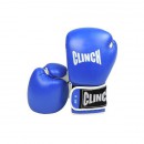 Перчатки боксерские "CLINCH" 8 унц. ПУ красные. синие  С231