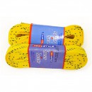 Шнурки для коньков "TEX STYLE" с пропиткой желтые 274 см (в упаковке) Канада