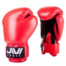 Перчатки боксерские "JIVI" Sport 4 унц. ПУ красные