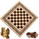 Игра 3 в 1 большая (нарды.шашки.шахматы) деревянные  500*250*34